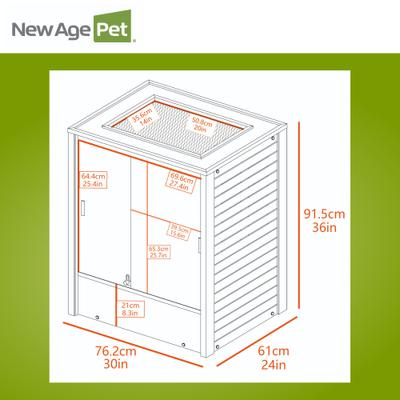 Show full view: New Age Pet Madagascar Vertical Chameleon & Arboreal Reptile Terrarium, 30x24x36-in, Maple slide 9 of 11