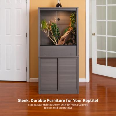 Show full view: New Age Pet Madagascar Vertical Chameleon & Arboreal Reptile Terrarium, 30x24x36-in, Grey slide 8 of 11