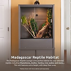 New Age Pet Madagascar Vertical Chameleon & Arboreal Reptile Terrarium, 30x24x36-in, Grey slide 2 of 9