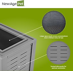 New Age Pet ECOFLEX Madagascar Arboreal Enclosure with Stand in Grey slide 2 of 9