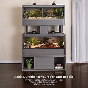 New Age Pet ECOFLEX Mojave Reptile Habitat, Grey, 120-gal