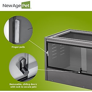 New Age Pet ECOFLEX Mojave Reptile Habitat, Grey, 120-gal