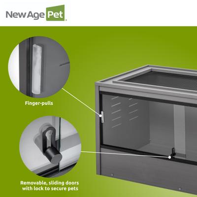Show full view: New Age Pet ECOFLEX Mojave Reptile Enclosure, Grey, 120-gal slide 5 of 11