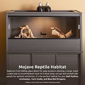 New Age Pet ECOFLEX Mojave Reptile Habitat, Grey, 120-gal