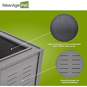 New Age Pet ECOFLEX Mojave Reptile Habitat, Grey, 120-gal