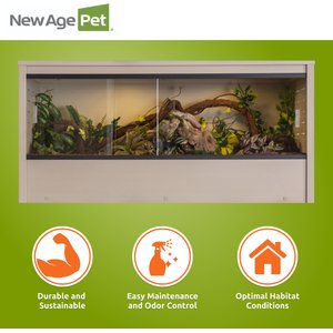 New Age Pet ECOFLEX Mojave Reptile Enclosure, Maple, 120-gal