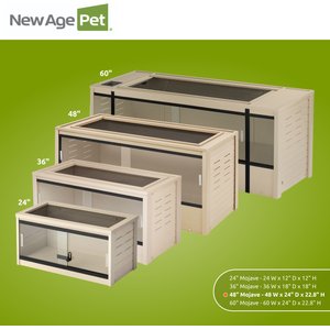 New Age Pet ECOFLEX Mojave Reptile Enclosure, Maple, 120-gal