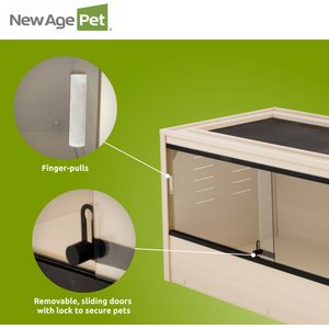 New Age Pet ECOFLEX Mojave Reptile Enclosure, Maple, 120-gal