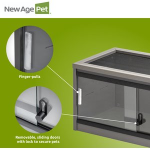 New Age Pet 15 gallon ECOFLEX Reptile Enclosure, Grey, 2 x 1 x 1-ft