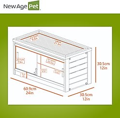 New Age Pet 15 gallon ECOFLEX Reptile Enclosure, Maple, 2 x 1 x 1-ft slide 2 of 9