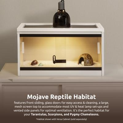 Show full view: New Age Pet ECOFLEX Small Reptile Enclosure with Versa Stand Set in Maple slide 3 of 9