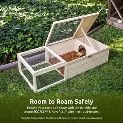 Show full view: New Age Pet ECOFLEX Sonoran Indoor Outdoor Tortoise House Pen slide 8 of 9