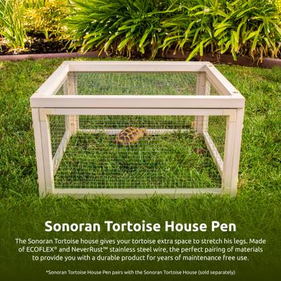 Show full view: New Age Pet ECOFLEX Sonoran Indoor Outdoor Tortoise House Pen slide 2 of 9