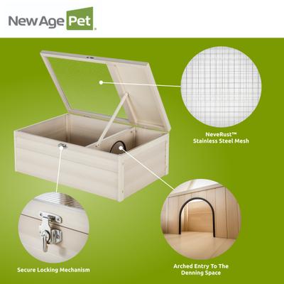 Show full view: New Age Pet ECOFLEX Sonoran Indoor Outdoor Tortoise House slide 4 of 9