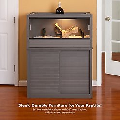 New Age Pet 50 gallon ECOFLEX Reptile Enclosure, Grey, 36 x 18 x 18-in slide 2 of 9
