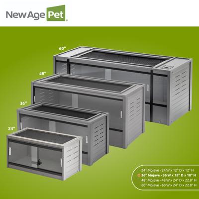 Show full view: New Age Pet ECOFLEX Mojave Reptile Enclosure, Grey, 50-gal slide 7 of 11