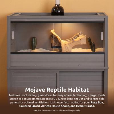 Show full view: New Age Pet ECOFLEX Mojave Reptile Enclosure, Grey, 50-gal slide 2 of 11