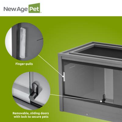 Show full view: New Age Pet ECOFLEX Mojave Reptile Enclosure, Grey, 50-gal slide 5 of 11