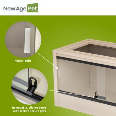 Show full view: New Age Pet ECOFLEX Mojave Reptile Enclosure, Maple, 50-gal slide 5 of 11