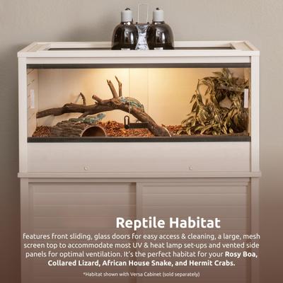 Show full view: New Age Pet ECOFLEX Mojave Reptile Enclosure, Maple, 50-gal slide 2 of 11