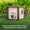Show in main carousel: New Age Pet ECOFLEX Outdoor Cat House Shelter, Tan slide 7 of 11