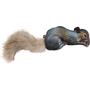 Browning Squirrel Fabric Squeaker Dog Toy