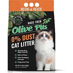 PACO & PEPPER Made from Olive Pits 0% Dust Natural Unscented Clumping Cat Litter, 11.5-lb bag
