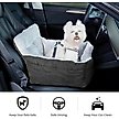 Show in main carousel: LFC PETS Portable Dog & Cat Car Seat Bed with Clip-On Safety Leash, Black slide 3 of 8