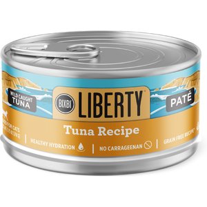BIXBI Liberty Tuna Pate Recipe Grain-Free Wet Cat Food, 2.75-oz can, case of 24
