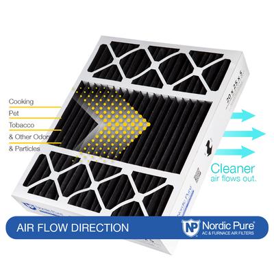 Show full view: Nordic Pure Honeywell/Lennox Replacement Pure Carbon Pleated Odor Reduction Merv 8 Furnace Filter, 20 x 25 x 5-in H, 1 count slide 8 of 9