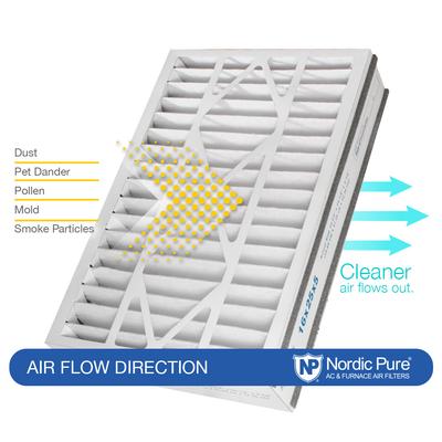 Show full view: Nordic Pure Air Bear Replacement 255649-105 MERV 10 Air Filters, 16 x 25 x 5-in AB, 1 count slide 8 of 9