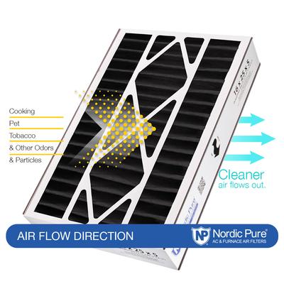 Show full view: Nordic Pure Air Bear Replacement 259112-105 Pure Carbon Pleated Odor Reduction Merv 8 Furnace Filter, 16 x 25 x 5-in AB, 1 count slide 7 of 8