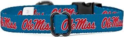 ShopInstaPets NCAA Polyester Standard Dog Collar, Large: 16 to 26-in neck, 1-in wide, Ole Miss slide 2 of 4