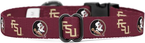 Show full view: ShopInstaPets NCAA Polyester Standard Dog Collar, Medium: 12.5 to 19-in neck, 3/4-in wide, Florida State slide 4 of 5