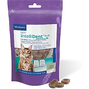 Virbac C.E.T. IntelliDent Cat Dental Treats, 90 count