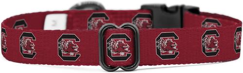 Show full view: ShopInstaPets NCAA Polyester Standard Dog Collar, X-Small: 8 to 12-in neck, 1/2-in wide, South Carolina Gamecocks slide 4 of 5
