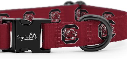 Show full view: ShopInstaPets NCAA Polyester Standard Dog Collar, X-Small: 8 to 12-in neck, 1/2-in wide, South Carolina Gamecocks slide 3 of 5