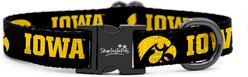ShopInstaPets NCAA Polyester Standard Dog Collar, Large: 16 to 26-in neck, 1-in wide, Iowa Hawkeyes