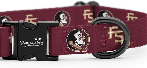 Show full view: ShopInstaPets NCAA Polyester Standard Dog Collar, Medium: 12.5 to 19-in neck, 3/4-in wide, Florida State slide 3 of 5