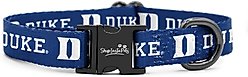 ShopInstaPets NCAA Polyester Standard Dog Collar, X-Small: 8 to 12-in neck, 1/2-in wide, Duke University