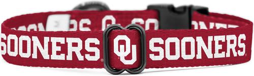Show full view: ShopInstaPets NCAA Polyester Standard Dog Collar, Medium: 12.5 to 19-in neck, 3/4-in wide, Oklahoma Sooners slide 5 of 6