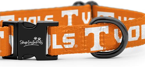 Show full view: ShopInstaPets NCAA Polyester Standard Dog Collar, Small: 11 to 16-in neck, 1/2-in wide, Tennessee Volunteers slide 4 of 6