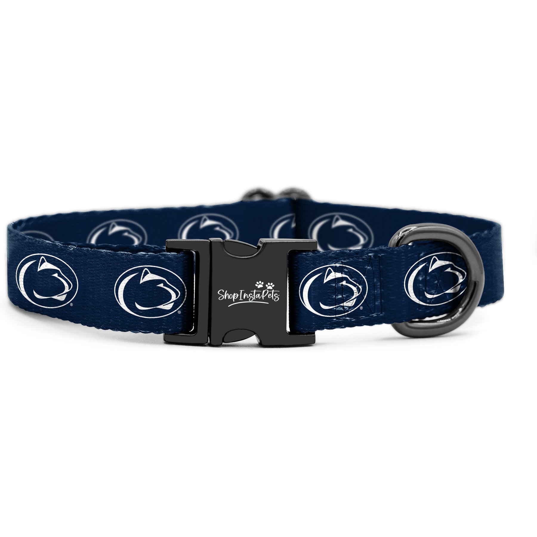 ShopInstaPets NCAA Polyester Standard Dog Collar, X-Small: 8 to 12-in neck, 1/2-in wide, Penn State