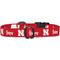Show in main carousel: ShopInstaPets NCAA Polyester Standard Dog Collar, Medium: 12.5 to 19-in neck, 3/4-in wide, Nebraska Huskers slide 4 of 5