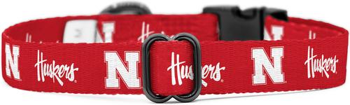 Show full view: ShopInstaPets NCAA Polyester Standard Dog Collar, Medium: 12.5 to 19-in neck, 3/4-in wide, Nebraska Huskers slide 4 of 5
