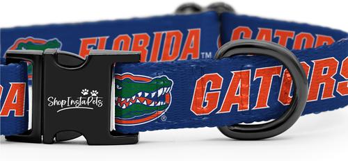 Show full view: ShopInstaPets NCAA Polyester Standard Dog Collar, Small: 11 to 16-in neck, 1/2-in wide, Florida Gators slide 3 of 5