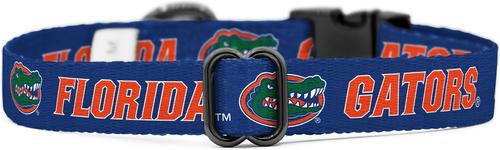 Show full view: ShopInstaPets NCAA Polyester Standard Dog Collar, Small: 11 to 16-in neck, 1/2-in wide, Florida Gators slide 4 of 5