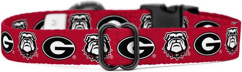 Show full view: ShopInstaPets NCAA Polyester Standard Dog Collar, Large: 16 to 26-in neck, 1-in wide, Georgia Bulldogs slide 4 of 5