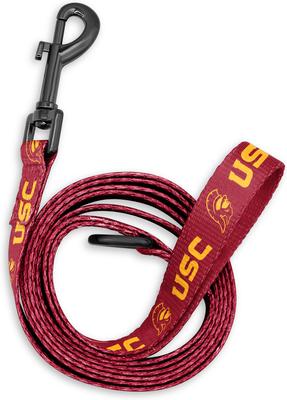 Show full view: ShopInstaPets NCAA Polyester Dog Leash, 6-ft long, 1-in wide, USC Trojans slide 3 of 4