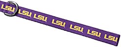 ShopInstaPets NCAA Polyester Dog Leash, 6-ft long, 1-in wide, Louisiana State Tigers slide 2 of 3